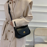 KIylethomasw Korean Version Small Fresh Solid Color Lock Single Shoulder Small Square Bag New Fashion Autumn And Winter