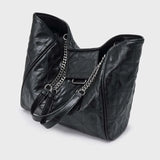 Kylethomasw New Wave Tote Bag Large Shoulder Bags For Women Fashion Leather Quilted Bag Shoulder Shopper Bag New Wave Shoulder Purse