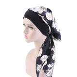 Kylethomasw Women  Pre-tied Bandana Elastic Inner Hijabs Hat Pastoral Style Lady Hair Bands Muslim Turban Hijabs Hats Indian Caps Wrap Cap