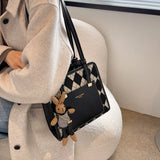 Kylethomasw Fashion Linggetuote Simple Large Capacity Designer Tote New Shoulder Autumn Winter Hand Carrying Women's Bag