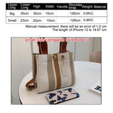 Kylethomasw Canvas Bags For Women Women's Big Capacity Purses Stripe Handbag Designer Tote Shopper Shoulder Bag Crossbody Bag for Women