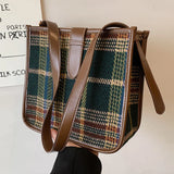 Kylethomasw Ins Niche Lattice One Shoulder New Women's High Sense Fashion Bucket Bag In Autumn And Winter Luxury Handbag