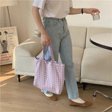 KIylethomasw Reusable Shopping Bag Men Women Large Foldable Blank Original Design Eco-friendly Cotton Canvas