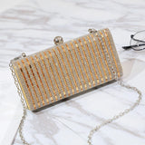 KIylethomasw chain shoulder bags for Women Evening Bag Wedding Party Bags Diamond Rhinestone Clutches Crystal Bling Gold Clutch Bags Purses