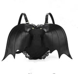 Kylethomasw Bat Wing Backpack for Women Punk Stylish Newest School Bag for Girls Bat Bag Angel Wings Backpack Cute Little Devil Package