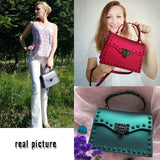 Kylethomasw Jelly Bags For Women Solid Flap Fashion Messenger Bag Rivet Women Shoulder Bag Small Big Lady Handbags High Quality Bags Women's