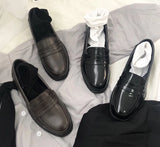 KYLETHOMASW  -  Retro Style Japanese Student Shoes Girl Lolita JK Uniform Shoes Women PU Leather Block Heels Loafers Shoes