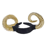Kylethomasw New Gothic Halloween Women Girls Headband Sheep Horn Forest Animal Cosplay Costume Hair Hoop Demon Evil Plastic Party Photo
