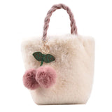 Kylethomasw  Lovely Plush Chain Messenger New Women's Autumn And Winter Fashion Texture Trendy Portable Bucket Bag