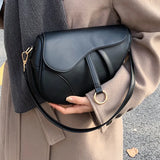 Kylethomasw Autumn And Winter New Trend Woman Korean Fashion Oblique Cross Simple Saddle Red Bag Net Designer Wallet