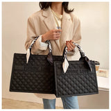 Kylethomasw Designer Plaid Quilted Women's Handbag Retro Scarf Crossbody Bag Small Square Tote