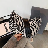 Kylethomasw Fashion Zebra Print Women Luxury Designer Handbag Purse Simple Underarm Shoulder Bags Female Daily Baguette Hobos Crossbody Bag