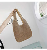 Kylethomasw Summer Straw Bag For Women Woven Handmade Handbag Large Capacity Lady Tote Vacation Beach Bag Rattan Shoulder Bag Bolsa