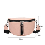 KIylethomasw Luxury Designer Saddle Women's Chest Bag High Quality Crossbody Bags Female Fashion Chain Handbag Hobos Bag Banana Belt Purse