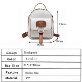 Kylethomasw Mini Backpack Women PU Leather Shoulder Bags For Teenage Girls Kids Multi-Function Small Bagpack Female Ladies School Backpacks