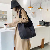 Kylethomasw -  Canvas Casual Wild Ladies Handbags Solid Color Shoulder Women Bag Simple Female Messenger Bag Big Bags for Women