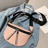 KIylethomasw Luxury Designer Saddle Women's Chest Bag High Quality Crossbody Bags Female Fashion Chain Handbag Hobos Bag Banana Belt Purse