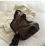 KIylethomasw Large Capacity Suede Frosted Messenger Bag Ladies Lightweight Fashion Summer Suede Underarm Bag