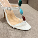 KYLETHOMASW  -  Nitara Gemstone Strappy Heels