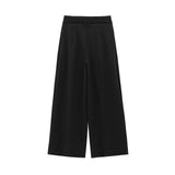 KYLETHOMASW  -  European and American style new temperament versatile casual pants women's fashionable simple drape wide-leg suit pants