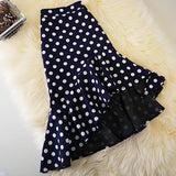 KYLETHOMASW  -  Summer point high-waisted irregular long fishtail skirt aline women