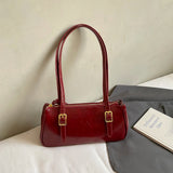 KYLETHOMASW  -  Winter Small PU Leather Square Handbags and Purses Women's Underarm Bag Trend Brand Solid Color Shoulder Bags