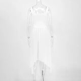 KYLETHOMASW  -  Summer Sexy White Dress Women Fashion Slim Sleeveless Elegant Party A-LINE Dresses Female Patchwork Casual Streetwear Clubwear