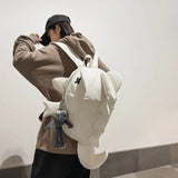 KYLETHOMASW  -  Waterproof Trendy Shark Backpack Large Capacity Casual Travel Laptop Bag Nylon ins College Students Schoolbag Outdoor