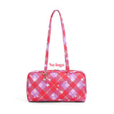 KYLETHOMASW  -  Nylon Bowler Bag, Regular Shoulder Bag, Top Handle Tote Bag with Key Leash, Simple Casual Commuter Work Bag, New Fashionable Han