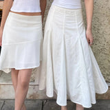 KYLETHOMASW  -  Summer New Hot Selling Fashionable Temperament Elegant Slim Fit Versatile Loose Solid Color Skirt