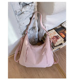 KYLETHOMASW  -  New Solid Simple Zipper Women's Handbags Streetwear Office Lady Shoulder Underarm Bag Y2k Aesthetic Fashion Chic Backpacks