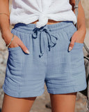 KYLETHOMASW  -  Women's High Waist Wide Leg Shorts Casual Tied Waist Loose Fit mid Age Group Other Fabric Winter Collection