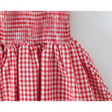 KYLETHOMASW  -  Women O Neck Short Sleeve A-line Slim Plaid Mini Dresses Casual Holiday Summer Dress 2025 Robe