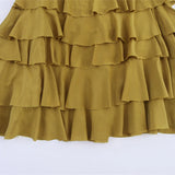 KYLETHOMASW  -  Ruffled Midi Skirt Womens Vintage Flounce Skirt Woman New Fashion Elegant Solid Long Skirts autumn Evening Party Skirts