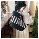 Kylethomasw Cross Border Scarf Straw Woven Shoulder Bag 2024 New Summer French Commuter Shoulder Bag Leisure Large Capacity Woven Bucket Bag