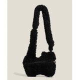 KYLETHOMASW  -  Cute Furry Cat Bags for Woman Shoulder Underarm Bag 2025 New Crossbady Bolso Trendy Fashionable Sac Femme Bolsos De Mujer