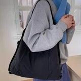 KYLETHOMASW  -  New Solid Simple Zipper Women's Handbags Streetwear Office Lady Shoulder Underarm Bag Y2k Aesthetic Fashion Chic Backpacks