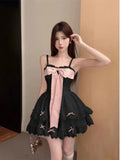 KYLETHOMASW  -  Sweet Party Dresses Women Sleeveless Bowknot Lace Patchwork Elegant Sexy Princess Ball Gown Evening Dress Cocktail Prom