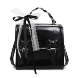 KYLETHOMASW  -  Sweet Square Jk Mochila Small Square Mochilas Mujer Bow School Bag Preppy Style Backpack 2025 New Teenage Girls Backpacks