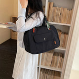 KYLETHOMASW  -  Korean Style Soft Shoulder Tote Bag Ladies Daily Weekend Shopper Shopping Bags New Trend Travel Handbags and Purses