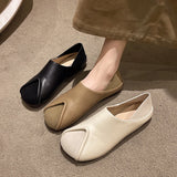 KYLETHOMASW  -  Retro High Top Flats Shoes for Women Mixed Colors Luxury Mary Jane Shoes Elegant Soft Soles Shoes Ladies