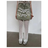 KYLETHOMASW  -  Designed Lace Mesh Pants Summer Thin Versatile Straight Pants High-waisted Hollow Floor-length Flared Trousers
