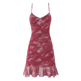 KYLETHOMASW  -  Sexy Women Leopard Print Sling Mini Dress Female Sleeveless V Neck A-line Summer Dresses Holiday Robe Short Vestidos