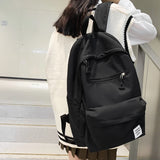 Kylethomasw New Simple Design Woman Backpack School Bag For Teenage Girls Boys Casual Travel Rucksack College Students