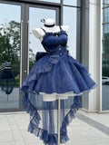 KYLTHOMASW  - Japan Lolita Blue Princess Feeling Light Gift Princess Lolita Dress Cute Women Trail Heavy Industry Pengpeng Lady Vestidos