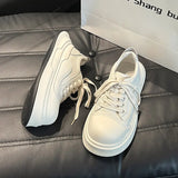 KYLETHOMASW  -  Casual Women Shoes 2025 Big Head Thick Bottom Lace-up Fashion Women Sneakers Versatile Street Style Ladies Shoes Tenis Feminino