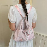 KYLETHOMASW  -  Pearl Transparent Rabbit Tote Bag Shoulder Bags Preppy Style Bolsas Feminina Multi-function Bolsa Bolsos mujer Sac Femme