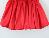 KYLETHOMASW  -  Pretty Girl O Neck Sleeveless Bow Bud Mini Dress Women Fit And Flare Slim Summer Dresses Red White Tank Sexy Sweet Robe