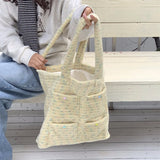 KYLETHOMASW  -  Streetwear Fluffy Y2k Aesthetic Women's Handbags Sweet Kawaii Pocket Shoulder Bags Fashion All Match Shopping Underarm Bag
