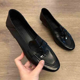 KYLETHOMASW  -  Classicial British Style Women's Loafers 2025 Autumn New Trendy Casual Office Work Shoes Retro Solid Color Soft Soled Lady Pumps